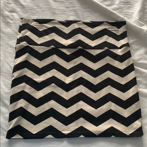 Chevron pencil skirt